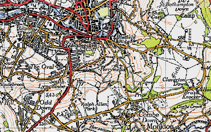 Old map of Perrymead in 1946