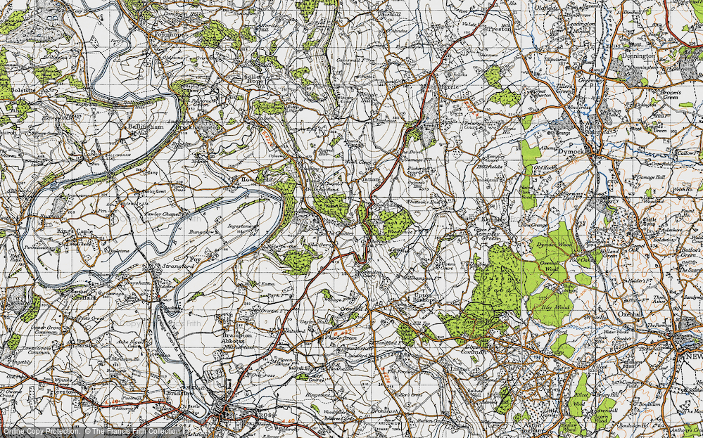 Old Map of Perrystone Hill, 1947 in 1947