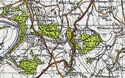 Old map of Perrystone Hill in 1947