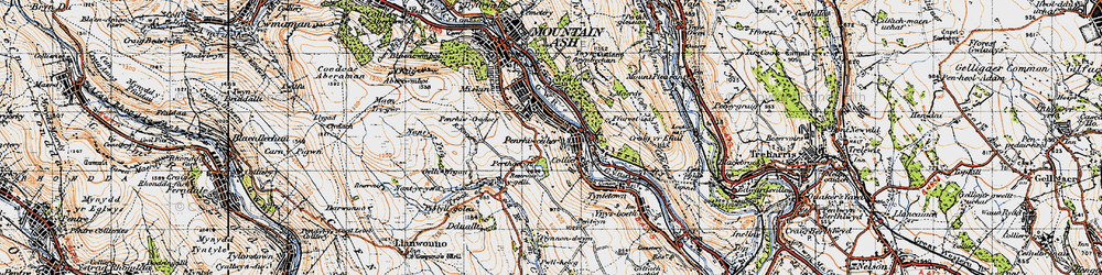 Old map of Perthcelyn in 1947