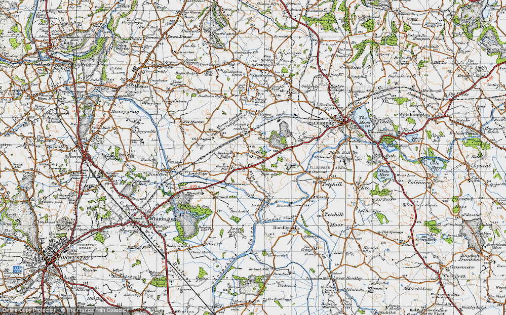 Old Map of Perthy, 1947 in 1947