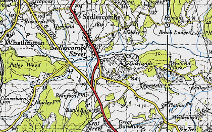 Old map of Pestalozzi International Village in 1940