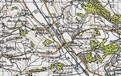 Old map of Peterchurch in 1947