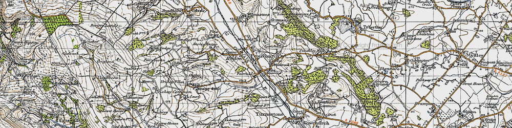 Old map of Peterchurch in 1947