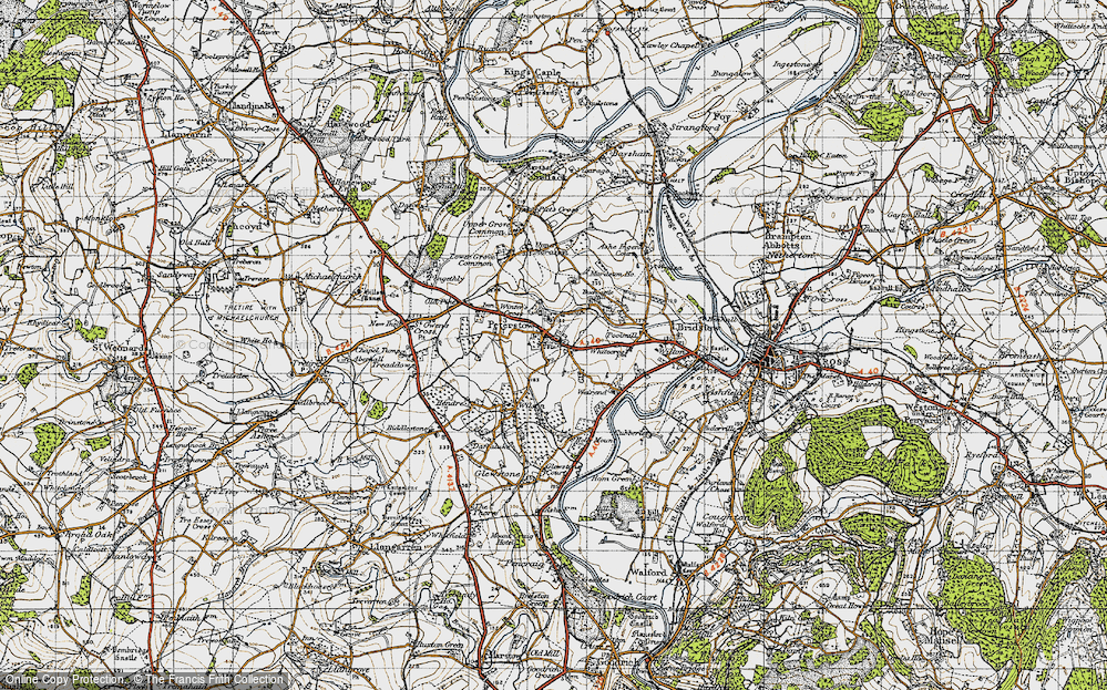 Old Map of Peterstow, 1947 in 1947
