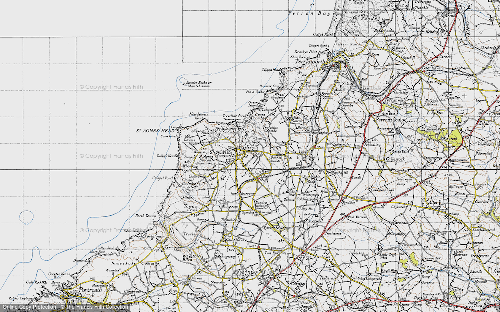 Old Map of Peterville, 1946 in 1946