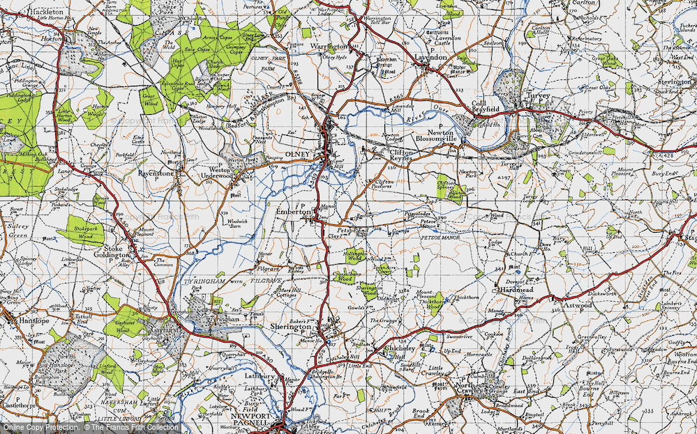 Old Map of Petsoe End, 1946 in 1946