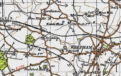 Old map of Pettywell in 1946