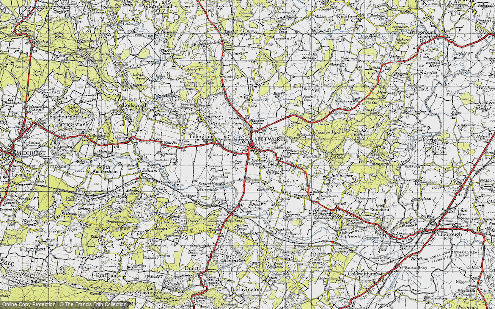 Old Map of Petworth, 1940 in 1940