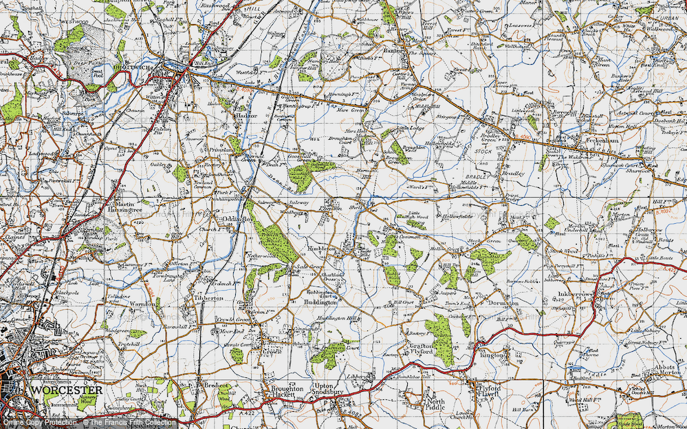 Old Map of Phepson, 1947 in 1947