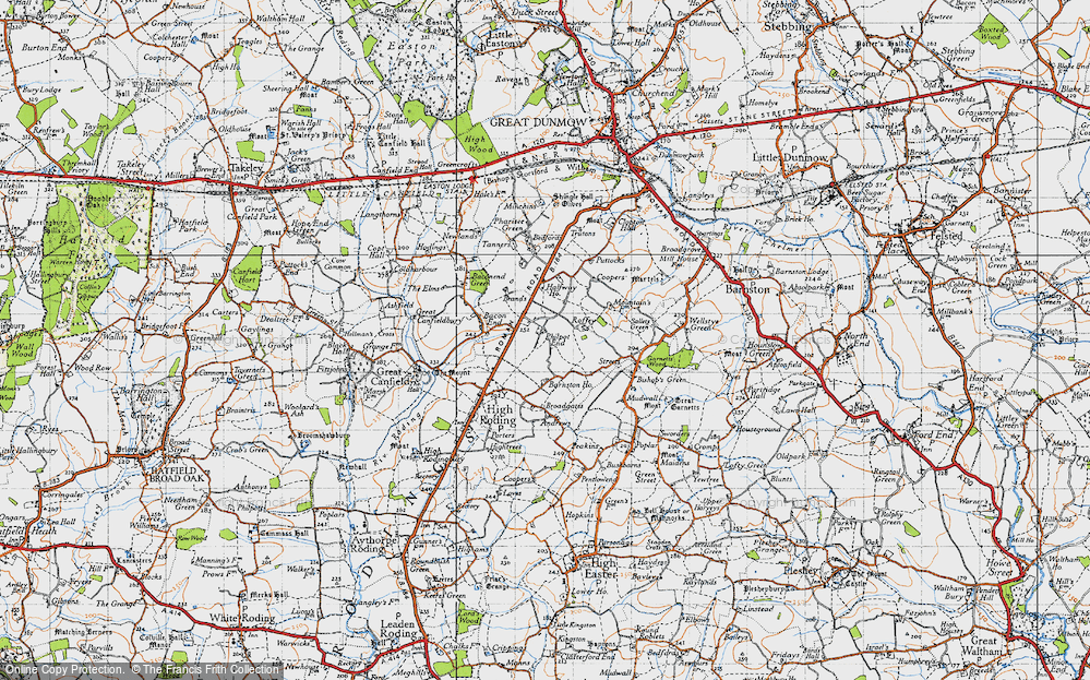 Old Map of Philpot End, 1946 in 1946