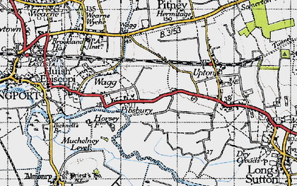 Old map of Ablake in 1945