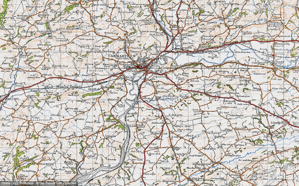 Old Map of Pibwrlwyd, 1946 in 1946