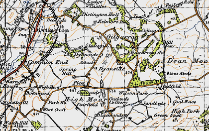 Old map of Pica in 1947