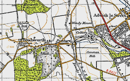 Old map of Pickburn in 1947