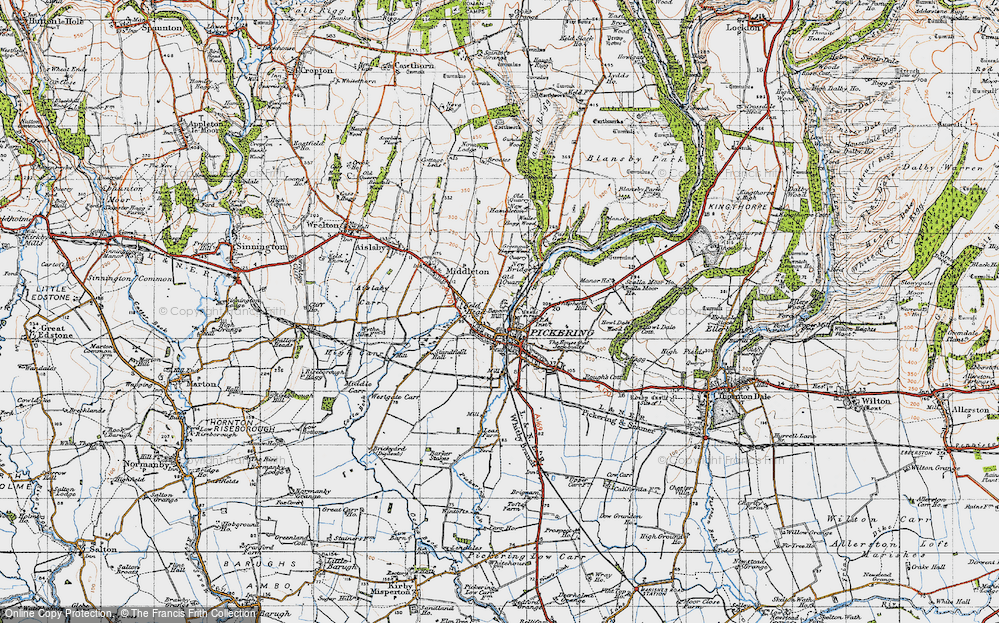 Old Map of Pickering, 1947 in 1947