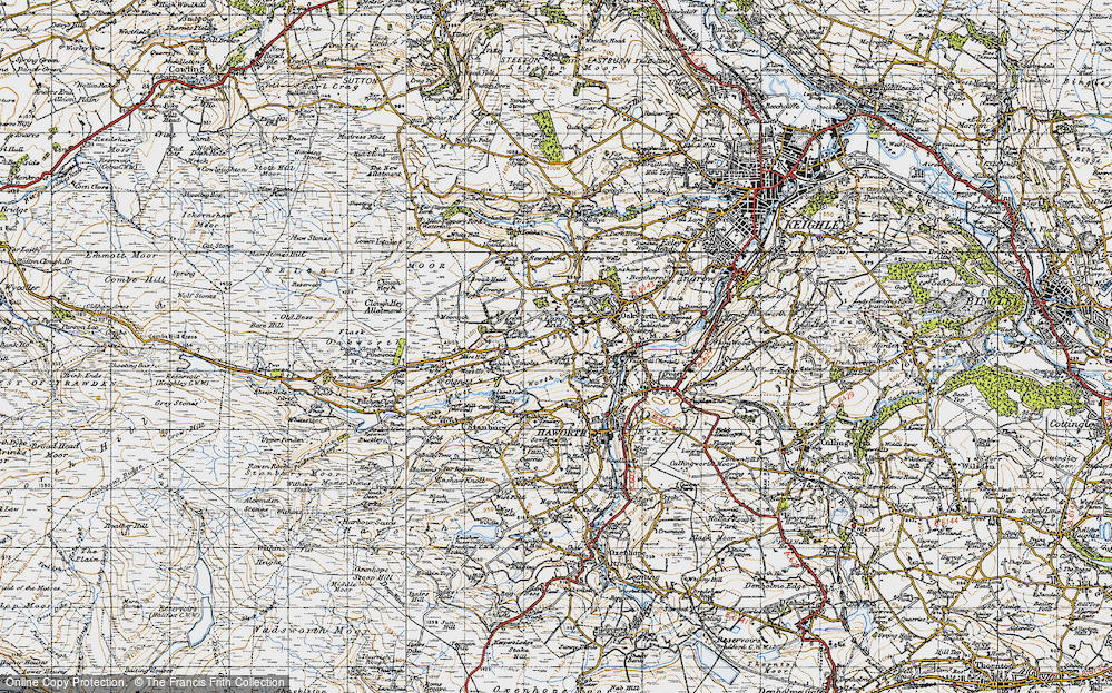 Old Map of Pickles Hill, 1947 in 1947