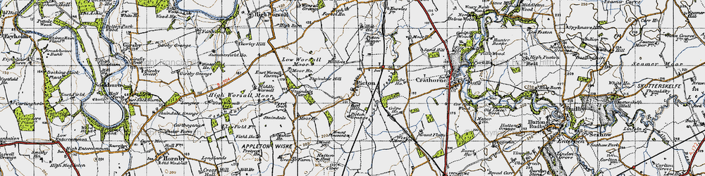 Old map of Picton in 1947