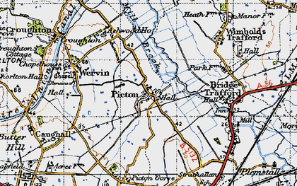 Old map of Ash Hey in 1947