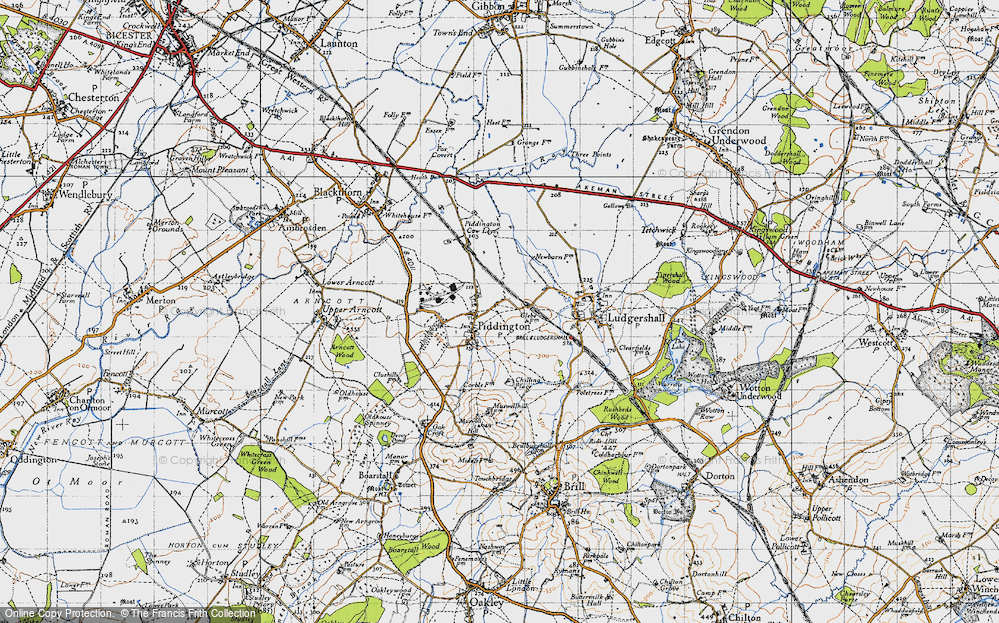 Old Map of Piddington, 1946 in 1946