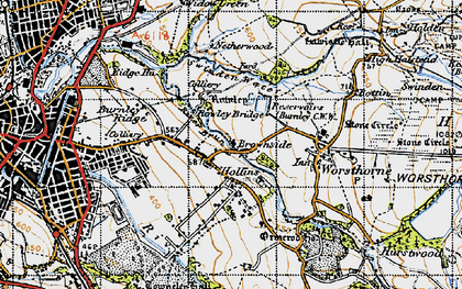 Old map of Pike Hill in 1947