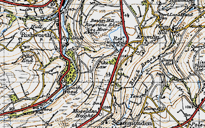 Old map of Pike Law in 1947