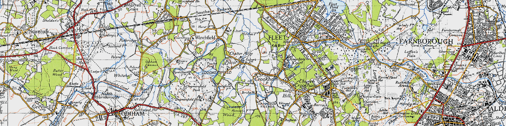 Old map of Pilcott in 1940