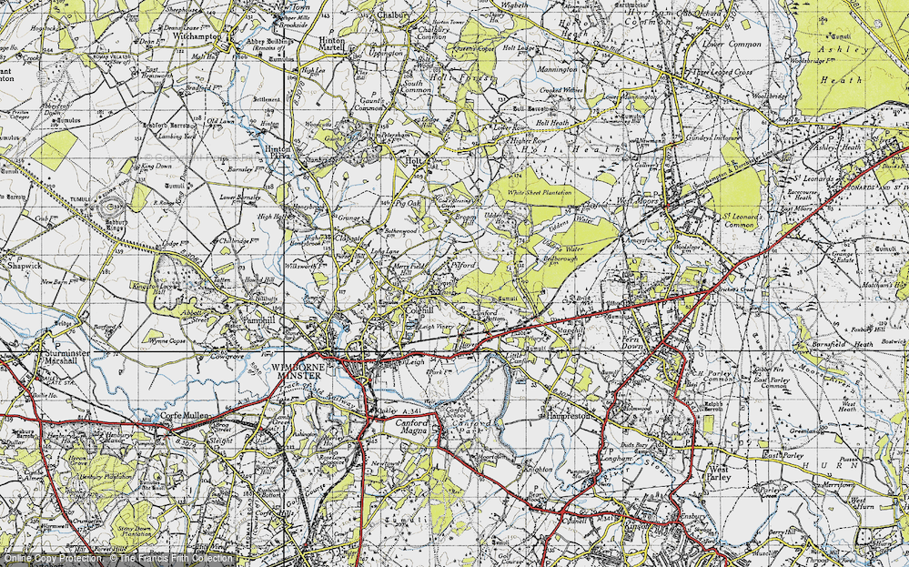 Old Map of Pilford, 1940 in 1940