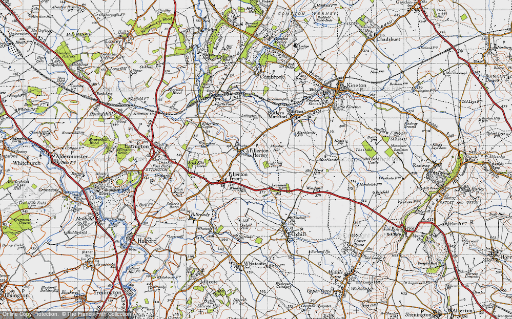 Old Map of Pillerton Hersey, 1946 in 1946