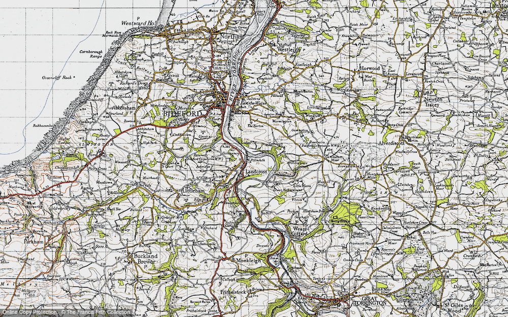 Old Map of Pillmouth, 1946 in 1946
