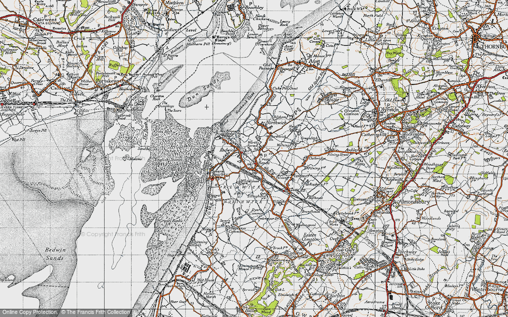 Old Map of Pilning, 1946 in 1946