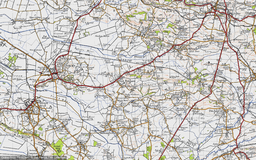 Old Map of Piltown, 1946 in 1946