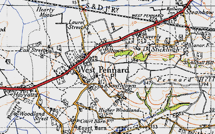 Old map of Piltown in 1946