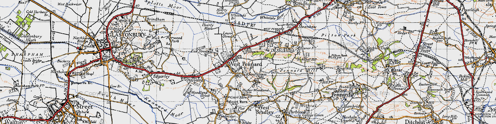 Old map of Piltown in 1946