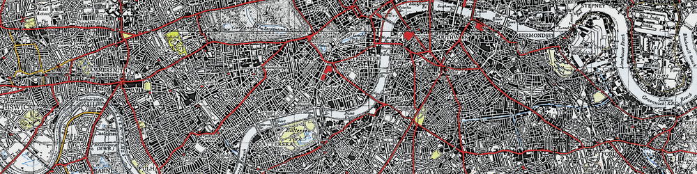 Old map of Pimlico in 1945