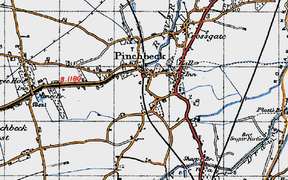 Old map of Pinchbeck in 1946