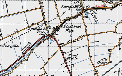 Old map of Pinchbeck West in 1946
