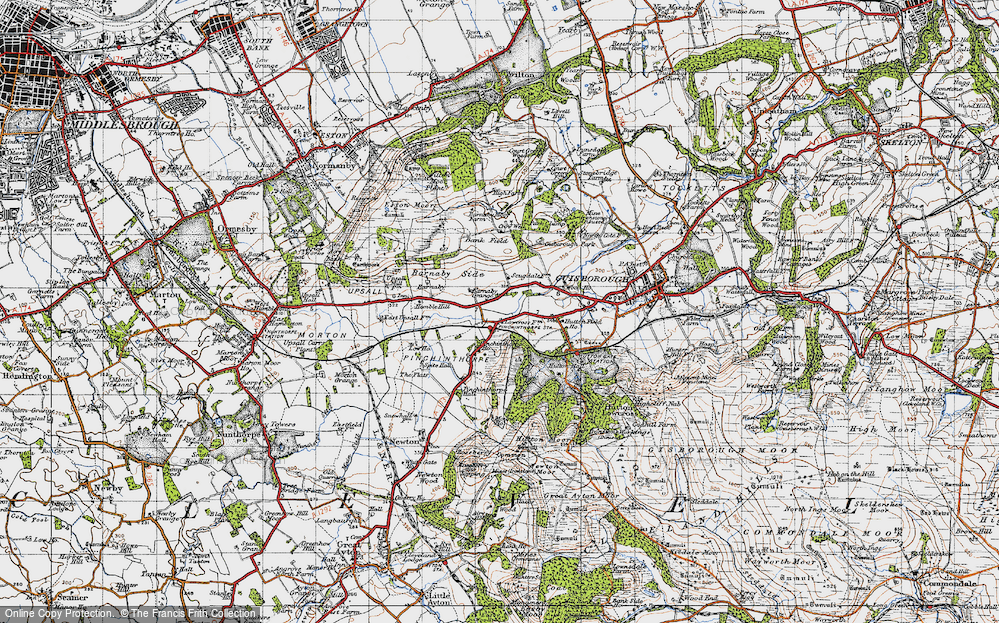 Old Map of Pinchinthorpe, 1947 in 1947