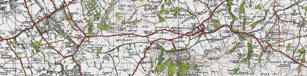 Old map of Pinchinthorpe in 1947