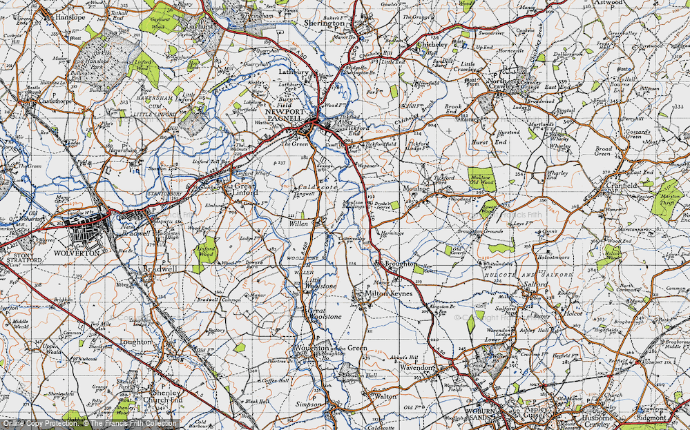 Old Map of Pineham, 1946 in 1946