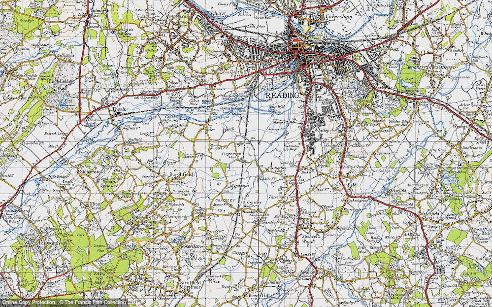 Old Map of Pingewood, 1940 in 1940