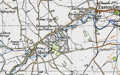 Old map of Pinkney in 1946