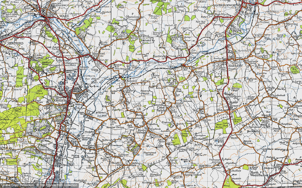 Old Map of Pinnacles, 1946 in 1946