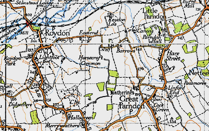 Old map of Pinnacles in 1946