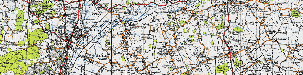 Old map of Pinnacles in 1946