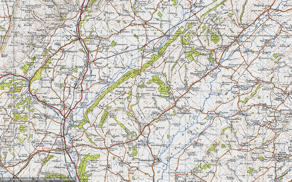 Old Map of Pinstones, 1947 in 1947