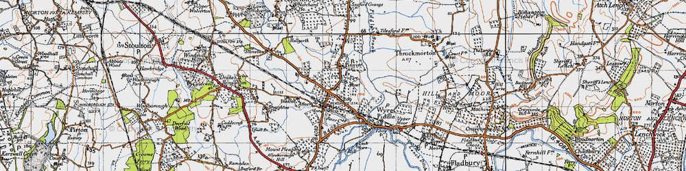 Old map of Pinvin in 1946