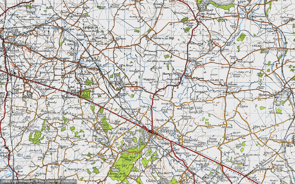 Old Map of Pinwall, 1946 in 1946