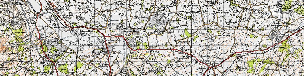 Old map of Pit in 1946