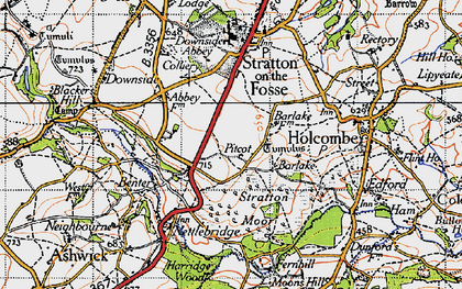 Old map of Pitcot in 1946